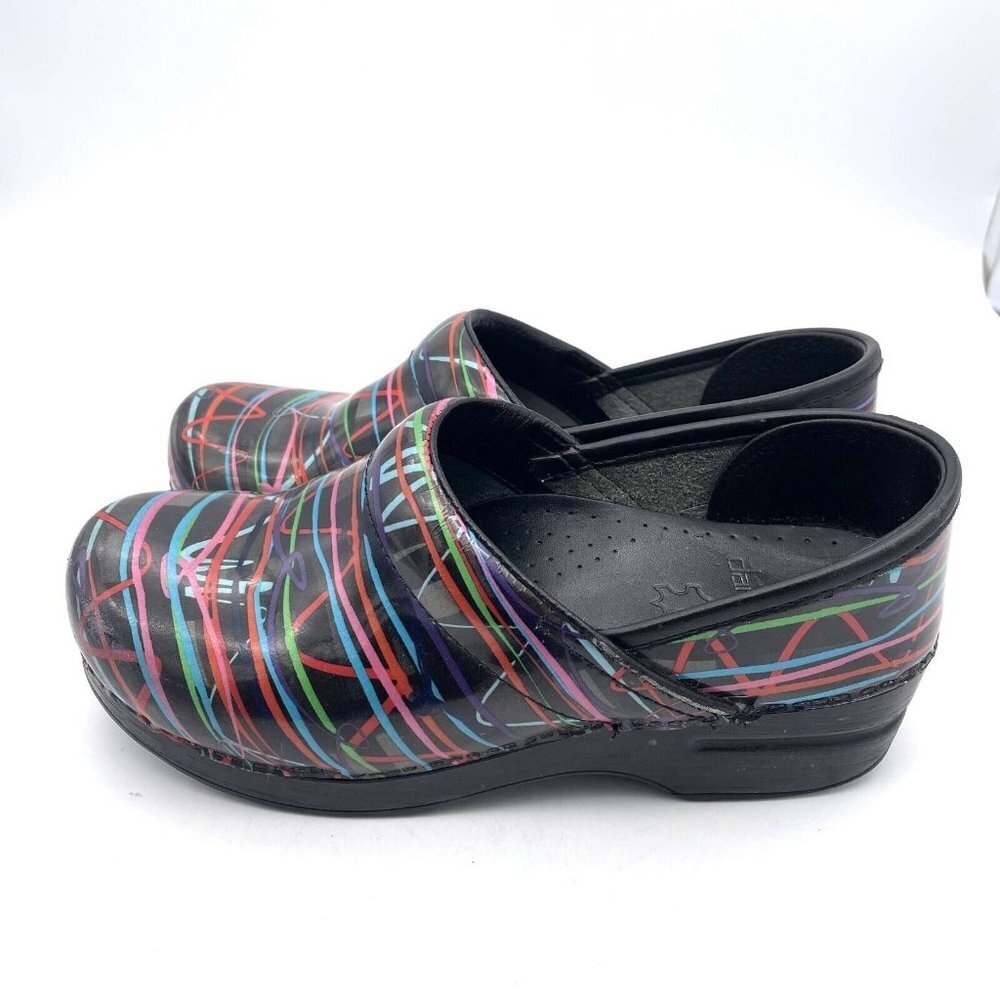 Dansko Women's Professional Clog Streamers Patent Leather Size 37